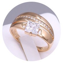 Каблучка XР. Позолота 18К. Камені: циркон. Є: 16р 17р