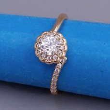 Каблучка XР. Позолота 18К. Камені: циркон. Є: 19р 20р