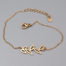 Браслет Stainless Steel. Сталь. Позолота ЧВ. Довжина: 18-21 см. Ширина: 11 мм.