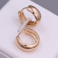 Сережки ХР M&L. Позолота 18К. Діаметр: 16 мм. Ширина: 7 мм.