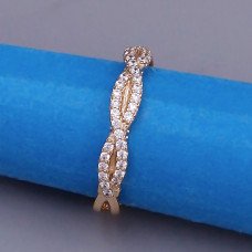 Каблучка XР. Позолота 18К. Камені: циркон. Є: 19р 20р