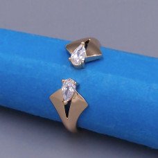 Каблучка XР. Позолота 18К. Камені: циркон. Є: 16р 18р