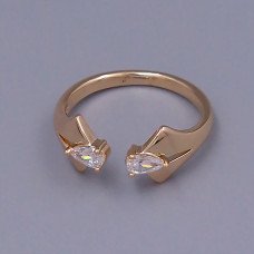Каблучка XР. Позолота 18К. Камені: циркон. Є: 16р 18р