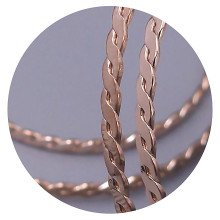 Булатні сережки-кільця. Позолота ЧВ. Діаметр сережки: 4.5 см. Товщина: 2 мм.