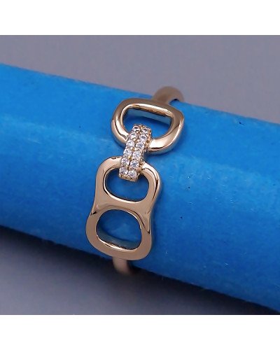 Каблучка XР. Позолота 18К. Камені: циркон. Є: 16р 18р роз'єм