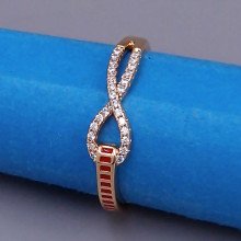 Каблучка XР. Позолота 18К. Камені: циркон. Є: 19р