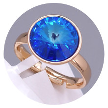 Каблучка XР. Позолота 18К. Камені: Swarovski. Є: 16р роз'єм