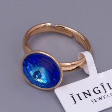 Каблучка XР. Позолота 18К. Камені: Swarovski. Є: 16р роз'єм