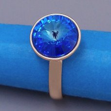 Каблучка XР. Позолота 18К. Камені: Swarovski. Є: 16р роз'єм