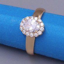 Каблучка XР. Позолота 18К. Камені: циркон. Є: 16р 19р 20р