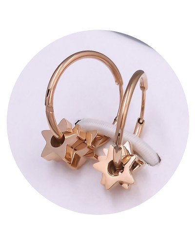 Сережки Stainless Steel. Сталь. Позолота ЧВ. Довжина: 12 мм. Ширина: 7 мм.