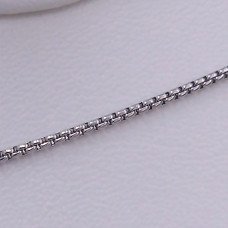 Ланцюжок із кулоном Stainless Steel. Сталь. Родій. Камені: білий циркон. Довжина: 45-50 см.