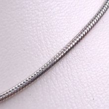 Ланцюжок Stainless Steel. Сталь. Родій. Довжина: 45 см. Ширина: 2 мм.