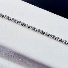Ланцюжок Stainless Steel. Сталь. Родій. Довжина: 45 см. Ширина: 2 мм.