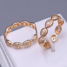 Сережки-кільця XР. Позолота 18К. Діаметр: 25 мм. Товщина: 5 мм.