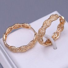 Сережки-кільця XР. Позолота 18К. Діаметр: 25 мм. Товщина: 5 мм.