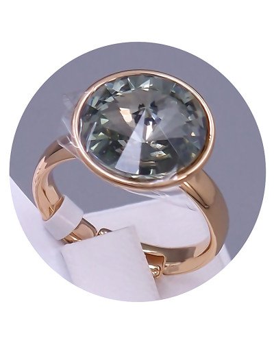 Каблучка XР. Позолота 18К. Камені: Swarovski. Є: 16р 18р роз'єм