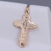 Хрестик TSATSA. Мед. золото ЧВ. Довжина: 28 мм. Ширина: 15 мм.
