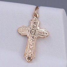 Хрестик TSATSA. Мед. золото ЧВ. Довжина: 28 мм. Ширина: 15 мм.