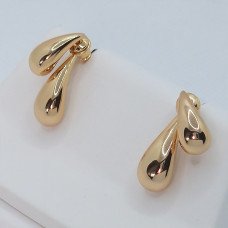 Сережки-гвоздики XР. Позолота 18К. Довжина: 22 мм. Ширина: 6 мм.