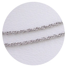 Ланцюжок Stainless Steel. Сталь. Родій. Довжина: 45 см. Ширина: 1 мм.