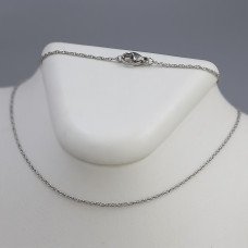 Ланцюжок Stainless Steel. Сталь. Родій. Довжина: 45 см. Ширина: 1 мм.