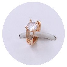Сережки ХР. Позолота 18К. Камені: білий циркон. Діаметр: 12 мм. Ширина: 4 мм.