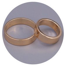 Обручка XР. Позолота 18К. Ширина: 6 мм. Есть: 16р 17р 21р 22р 23р 24р