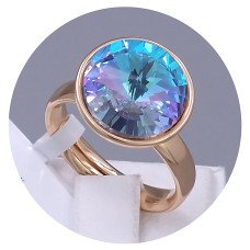 Каблучка XР. Позолота 18К. Камені: Swarovski. Є: 16р роз'єм