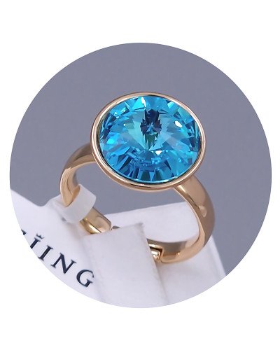 Каблучка XР. Позолота 18К. Камені: Swarovski. Є: 16р роз'єм