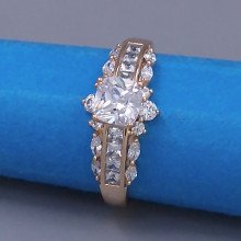 Каблучка XР. Позолота 18К. Камені: циркон. Є: 19р