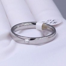 Каблучка Stainless Steel. Сталь. Родій. Камені: циркон. Є: 17р 18р 19р 20р