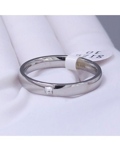 Каблучка Stainless Steel. Сталь. Родій. Камені: циркон. Є: 17р 18р 19р 20р