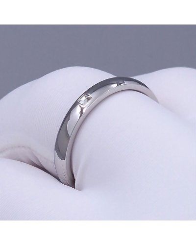 Каблучка Stainless Steel. Сталь. Родій. Камені: циркон. Є: 17р 18р 19р 20р