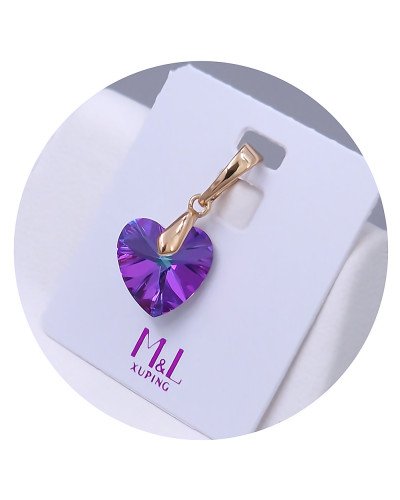 Кулон XР M&L. Позолота 18К. Камені: Swarovski. Довжина кулона: 19 мм. Ширина: 9 мм.