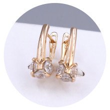 Сережки ХР. Позолота 18К. Камені: циркон. Довжина: 20 мм. Ширина: 7 мм.