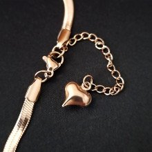 Ланцюжок із кулоном Stainless Steel із чорною емаллю. Сталь. Позолота ЧВ. Довжина ланцюжка: 44.5-50 см