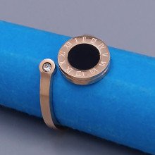 Каблучка Stainless Steel. Сталь. Позолота ЧВ. Є: 18р