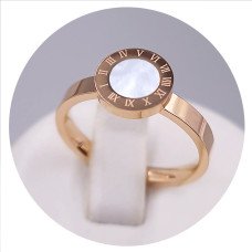 Каблучка Stainless Steel. Сталь. Позолота ЧВ. Є: 17р 18р
