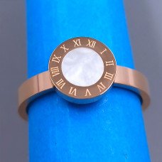Каблучка Stainless Steel. Сталь. Позолота ЧВ. Є: 17р 18р