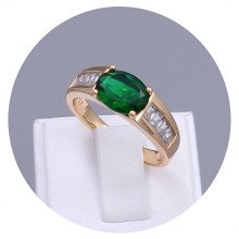 Каблучка XР. Позолота 18К. Камені: циркон. Є: 17р