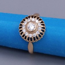 Каблучка XР. Позолота 18К. Камені: білий циркон. Є: 16р 17р 18р 19р 20р