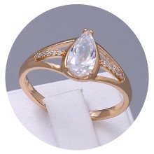 Каблучка XР. Позолота 18К. Камені: циркон. Є: 19р 20р