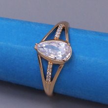 Каблучка XР. Позолота 18К. Камені: циркон. Є: 19р 20р