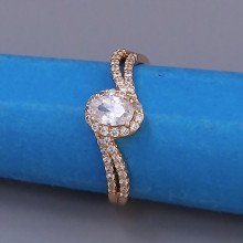 Каблучка XР. Позолота 18К. Камені: циркон. Є: 20р