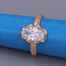 Каблучка XР. Позолота 18К. Камені: циркон. Є: 18р 19р 20р