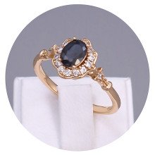 Каблучка XР. Позолота 18К. Камені: циркон. Є: 19р