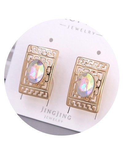 Сережки XР. Позолота 18К. Камені: Swarovski бензинового кольору. Довжина: 19 мм. Ширина: 11 мм.