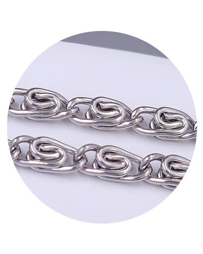 Ланцюжок Stainless Steel. Сталь. Родій. Довжина: 45 см. Ширина: 4 мм.