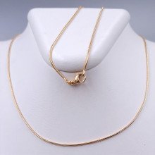 Ланцюжок XР. Позолота 18К. Довжина: 60 см. Ширина: 1 мм. Круглий снейк